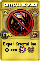 Wizard101 Myth spell card: Crystalline Queen, Spell ID 12521