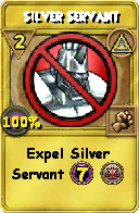 Wizard101 Myth spell card: Silver Servant, Spell ID 12523