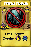 Wizard101 Myth spell card: Crystal Crawler, Spell ID 12533