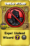 Wizard101 Myth spell card: Undead Wizard, Spell ID 12541