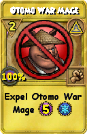 Wizard101 Myth spell card: Otomo War Mage, Spell ID 12542