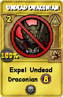 Wizard101 Myth spell card: Undead Draconian, Spell ID 12545