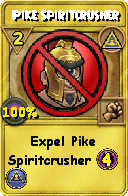 Wizard101 Myth spell card: Pike Spiritcrusher, Spell ID 12549