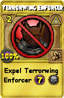 Wizard101 Myth spell card: Terrorwing Enforcer, Spell ID 12555