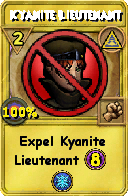 Wizard101 Myth spell card: Kyanite Lieutenant, Spell ID 12563