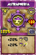 Wizard101 Storm spell card: Astraphobia, Spell ID 12571