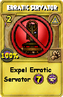 Wizard101 Myth spell card: Erratic Servator, Spell ID 12600