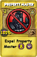 Wizard101 Myth spell card: Property Master, Spell ID 12601