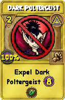 Wizard101 Myth spell card: Dark Poltergeist, Spell ID 12604