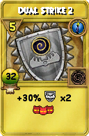 Wizard101 Cantrips spell card: Dual Strike 2, Spell ID 12633