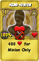 Wizard101 Myth spell card: Mend Minion, Spell ID 12648