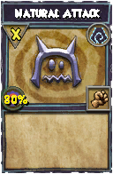 Wizard101 Shadow spell card: Natural Attack, Spell ID 12690