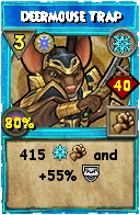 Wizard101 Ice spell card: Deermouse Trap, Spell ID 12693