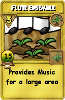 Wizard101 Gardening spell card: Flute Ensemble, Spell ID 12726