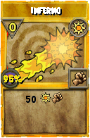 Wizard101 Sun spell card: Inferno, Spell ID 12746