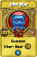Wizard101 Myth spell card: Uber-Bear, Spell ID 12760