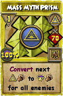 Wizard101 Myth spell card: Mass Myth Prism, Spell ID 12777