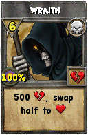 Wizard101 Death spell card: Wraith, Spell ID 12782