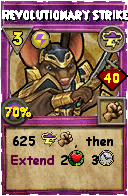Wizard101 Storm spell card: Revolutionary Strike, Spell ID 12789