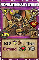 Wizard101 Storm spell card: Revolutionary Strike, Spell ID 12790