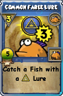 Wizard101 Fishing spell card: Common Fable Lure, Spell ID 12802