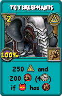Wizard101 Myth spell card: Toy Helephants, Spell ID 12813