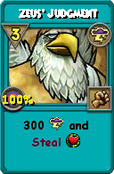 Wizard101 Storm spell card: Zeus' Judgment, Spell ID 12826