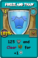 Wizard101 Ice spell card: Freeze and Thaw, Spell ID 12831