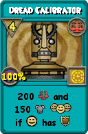 Wizard101 Balance spell card: Dread Calibrator, Spell ID 12834