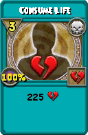 Wizard101 Death spell card: Consume Life, Spell ID 12838