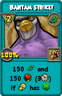 Wizard101 Life spell card: Bantam Strike!, Spell ID 12840