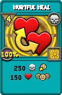 Wizard101 Death spell card: Hurtful Heal, Spell ID 12846
