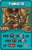 Wizard101 Life spell card: Vandalize, Spell ID 12862