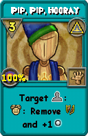 Wizard101 Myth spell card: Pip, Pip, Hooray, Spell ID 12880