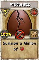Wizard101 Balance spell card: Vicious Egg, Spell ID 12891