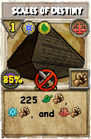Wizard101 Balance spell card: Scales of Destiny, Spell ID 12895