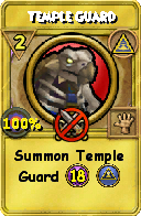 Wizard101 Myth spell card: Temple Guard, Spell ID 12924