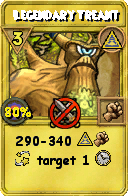 Wizard101 Myth spell card: Legendary Treant, Spell ID 12925
