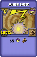 Wizard101 Storm spell card: Minor Shock, Spell ID 12931