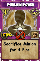 Wizard101 Storm spell card: Purloin Power, Spell ID 12947