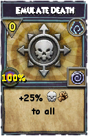 Wizard101 Shadow spell card: Emulate Death, Spell ID 12953