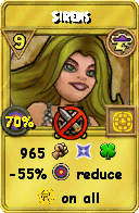 Wizard101 Storm spell card: Sirens, Spell ID 12969