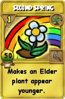 Wizard101 Gardening spell card: Second Spring, Spell ID 12974