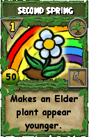 Wizard101 Gardening spell card: Second Spring, Spell ID 12975