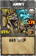 Wizard101 Death spell card: Anubis, Spell ID 12979