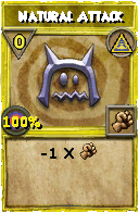 Wizard101 Myth spell card: Natural Attack, Spell ID 12981