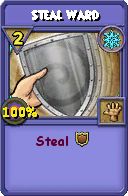 Wizard101 Ice spell card: Steal Ward, Spell ID 12256