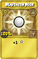 Wizard101 Myth spell card: Beastmoon Boon, Spell ID 12061