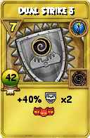Wizard101 Cantrips spell card: Dual Strike 3, Spell ID 12632