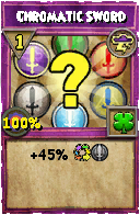 Wizard101 Storm spell card: Chromatic Sword, Spell ID 12630